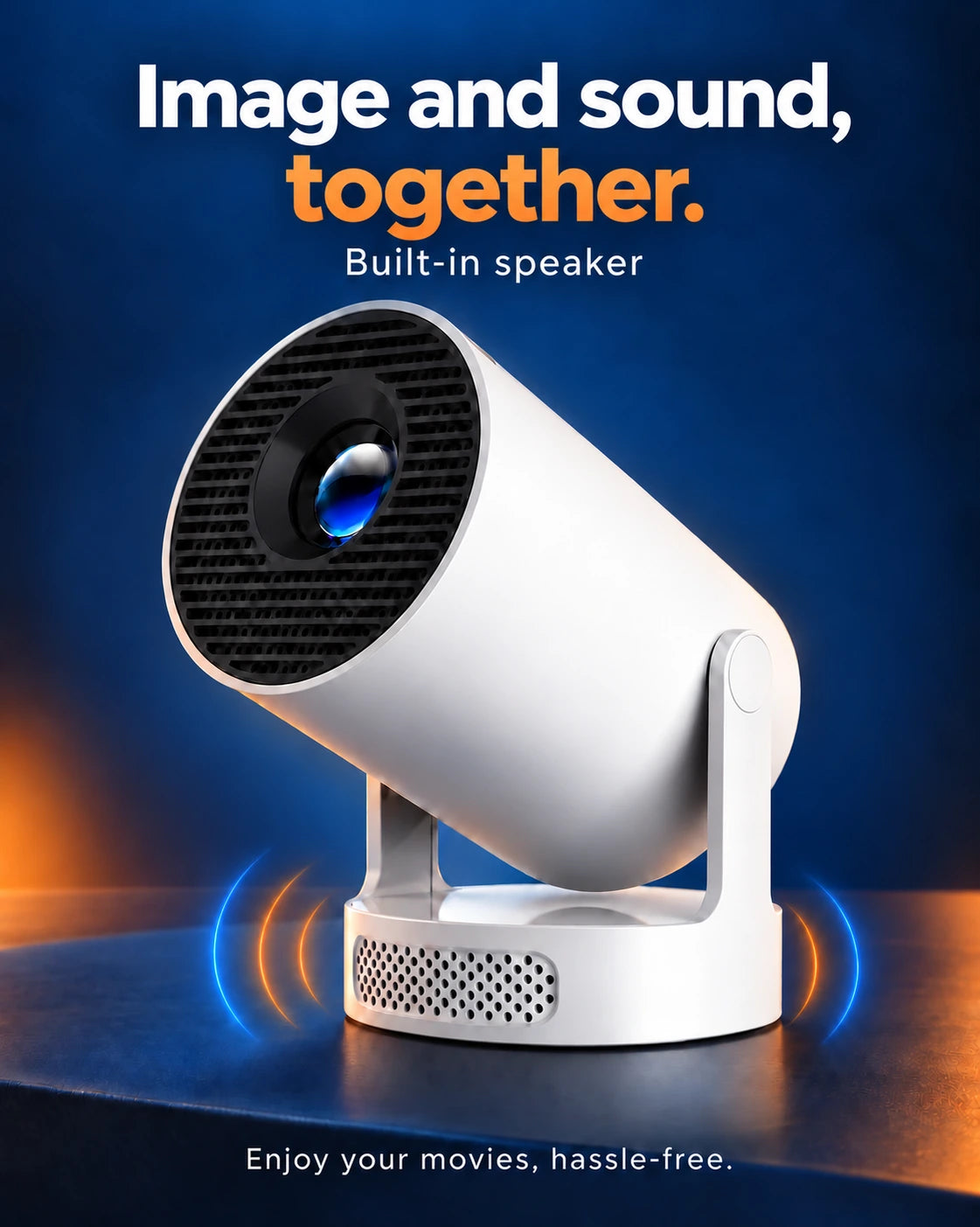 4K Compatible Projector, 330 ANSI Lumens – Luma One, Wi-Fi 6 and Bluetooth 5.0