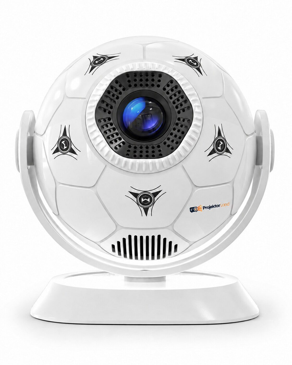 Miniprojektor Projektorland Orbit – 300 ANSI-lumen, Android 14, Wi-Fi, Bluetooth 5.4 och 35–135 tum