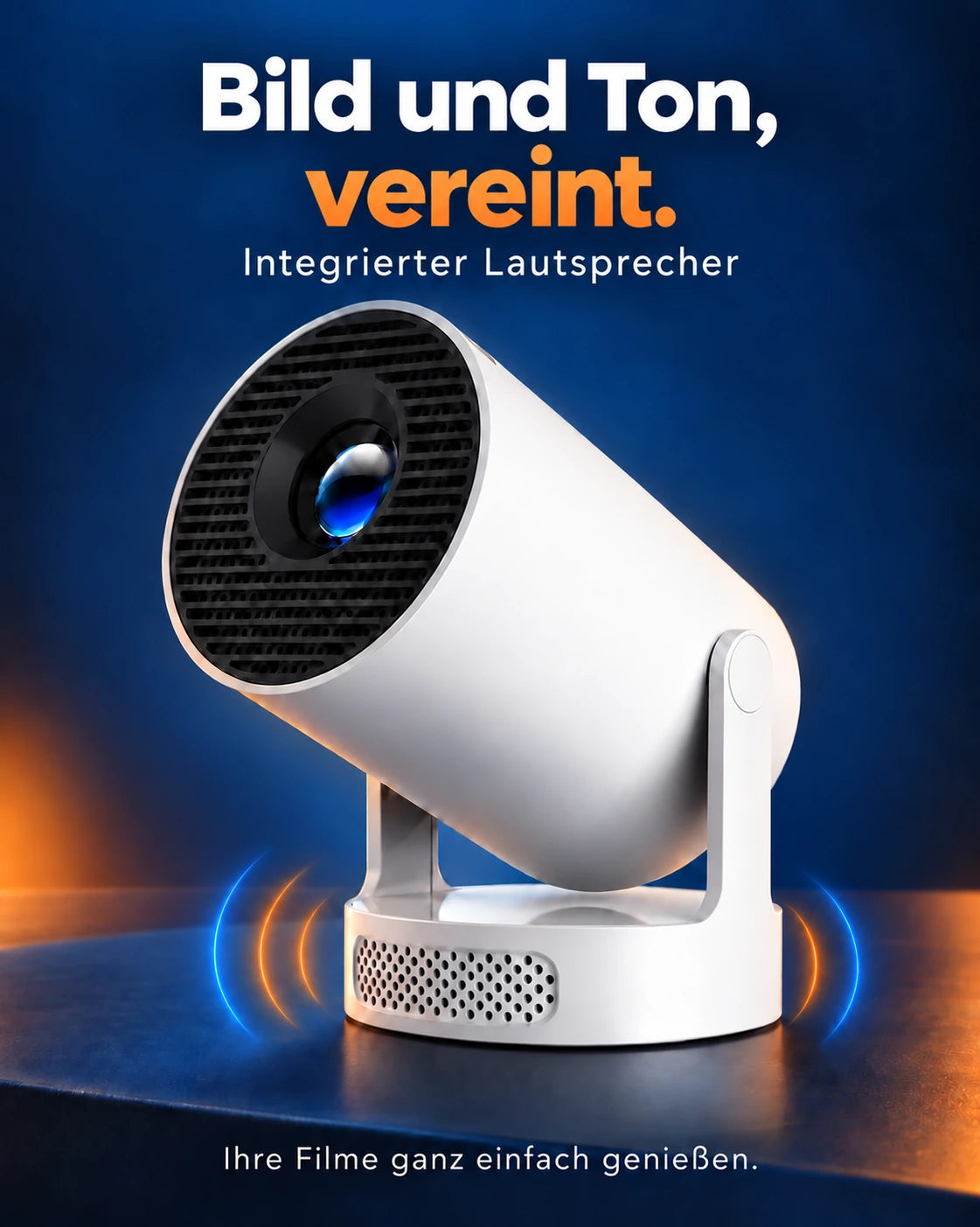 Beamer Luma One mit integriertem Lautsprecher